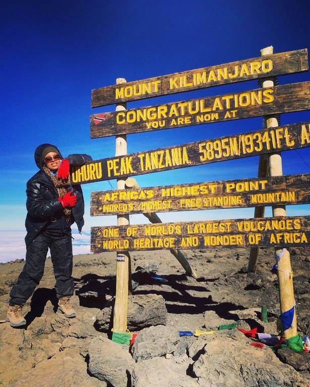 summit of Kilimanjaro in Tanzania