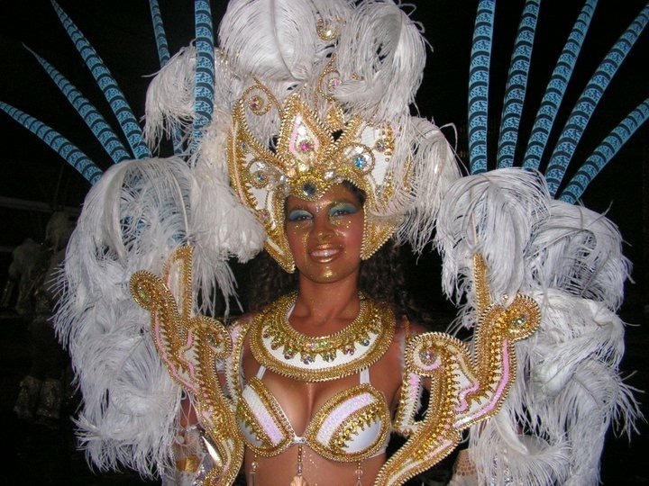 Dancing at the carnival in Brasil