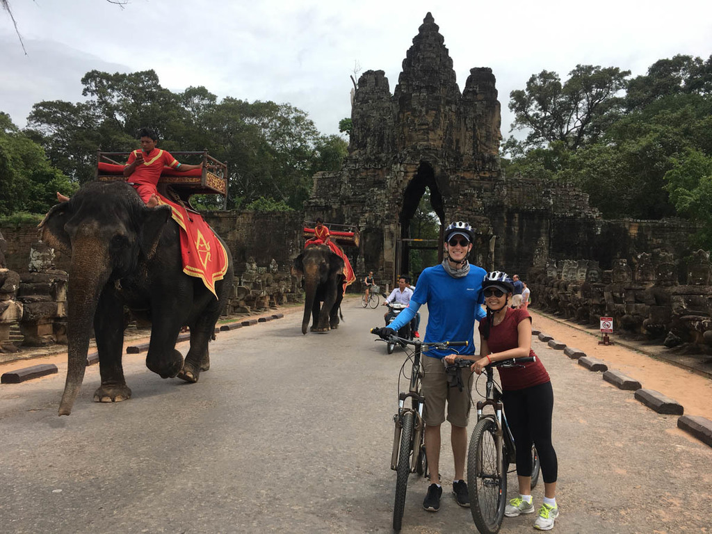 Biking in Cambodia