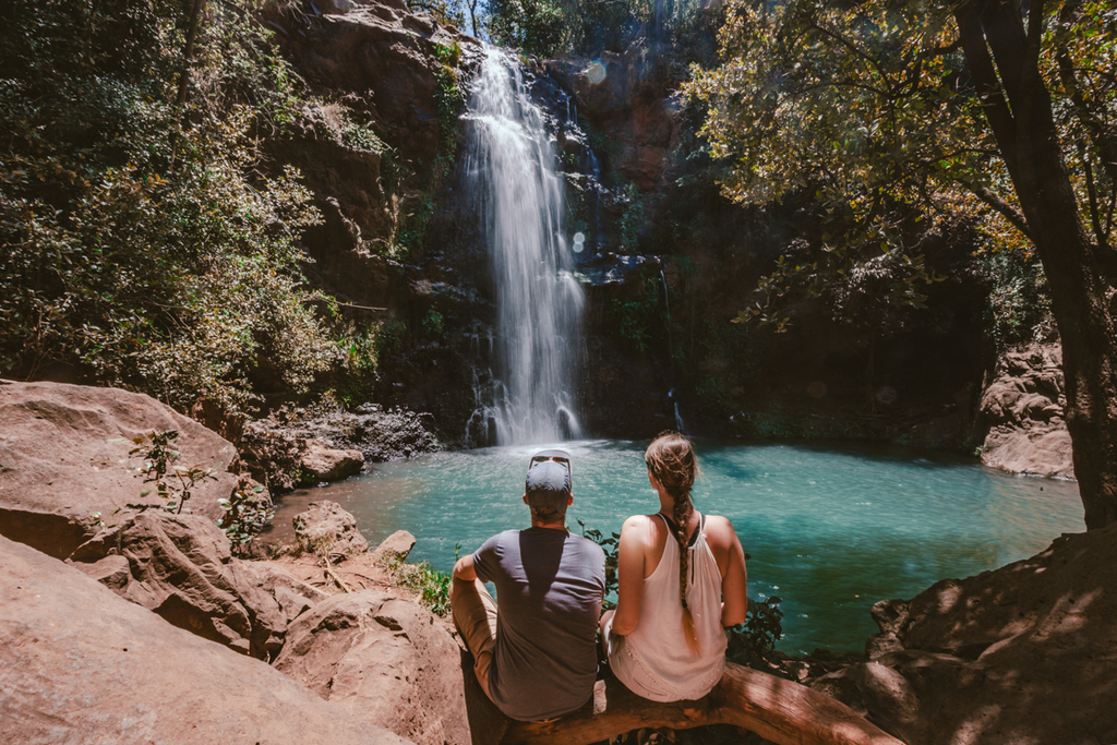 Waterfalls in Ngare Ndare in Kenya